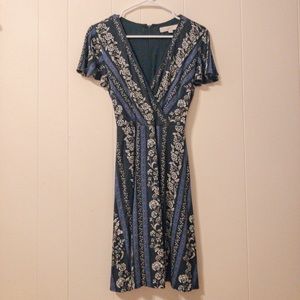 Loft Wrap Dress with Floral Print